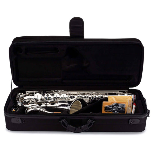 TS-860S Tenor Saxophone Silver-Plated inside Carrying Case#finish_silver