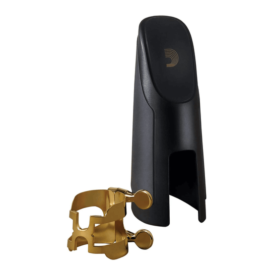 Rico H Ligature for Soprano Saxophone w/ Cap - Gold