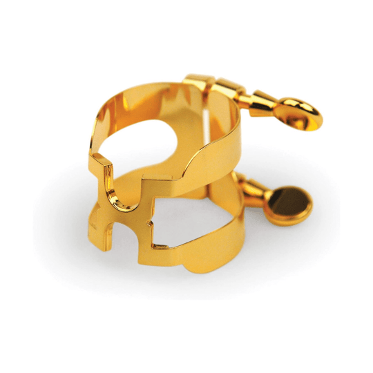 Rico H Ligature for Soprano Saxophone w/ Cap - Gold