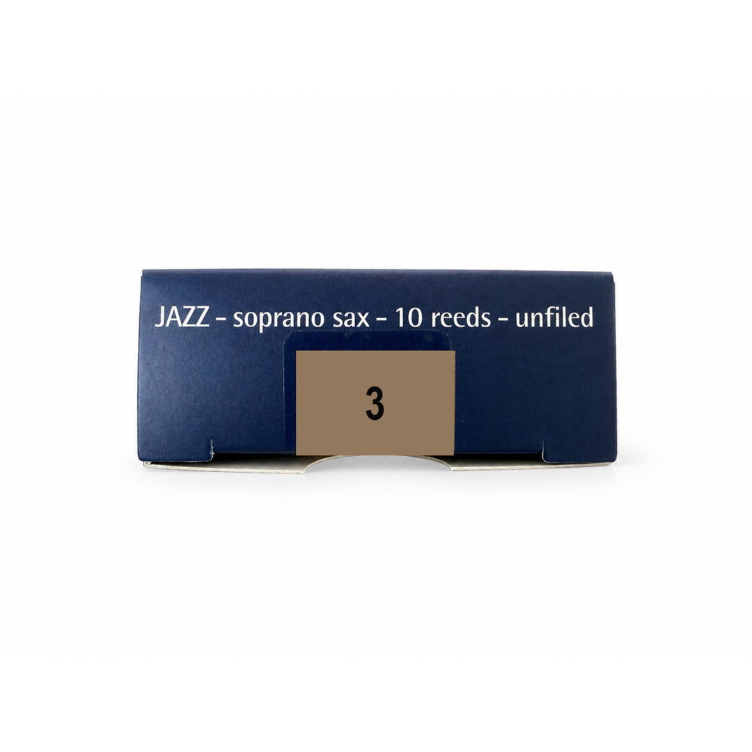 Rigotti Gold Jazz Soprano Saxophone Reeds, size 3, bottom view #strength_3