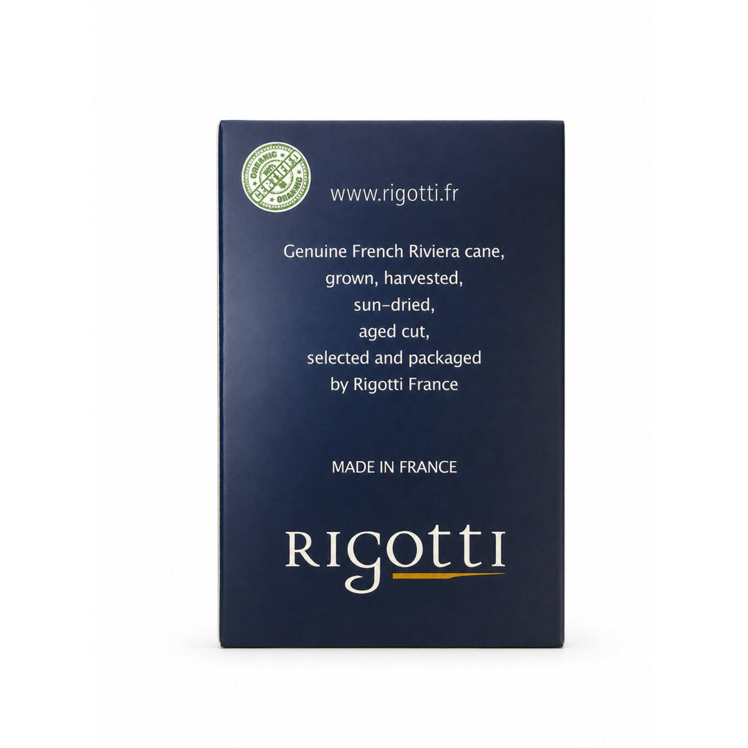 Rigotti Gold Jazz Tenor Saxophone Reeds, size 3.5 Medium, back view #strength_3-5 Medium