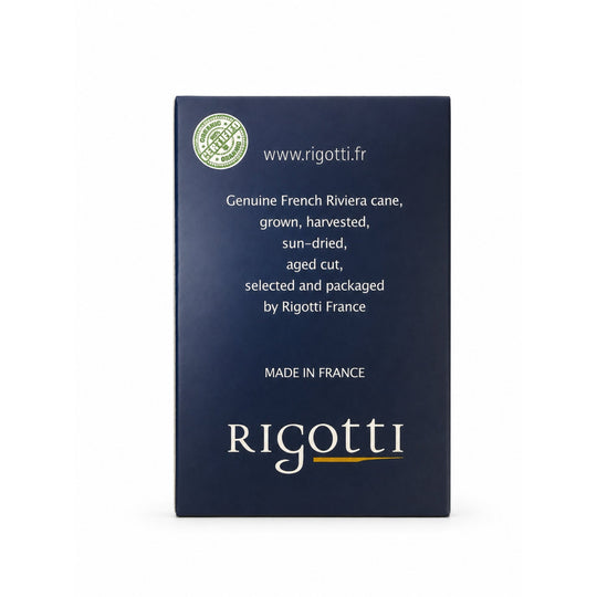 Rigotti Gold Jazz Tenor Saxophone Reeds, size 3.5 Medium, back view #strength_3-5 Medium