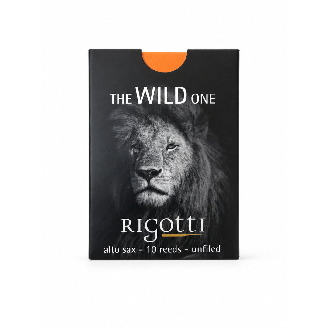 Rigotti Wild Alto Saxophone Reeds, size 2, front view #strength_2