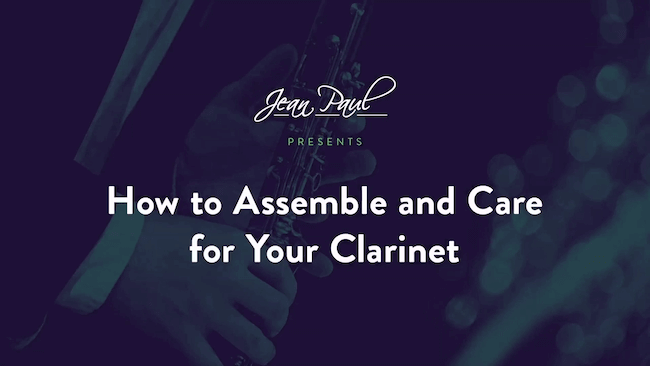 How to care for your clarinet.