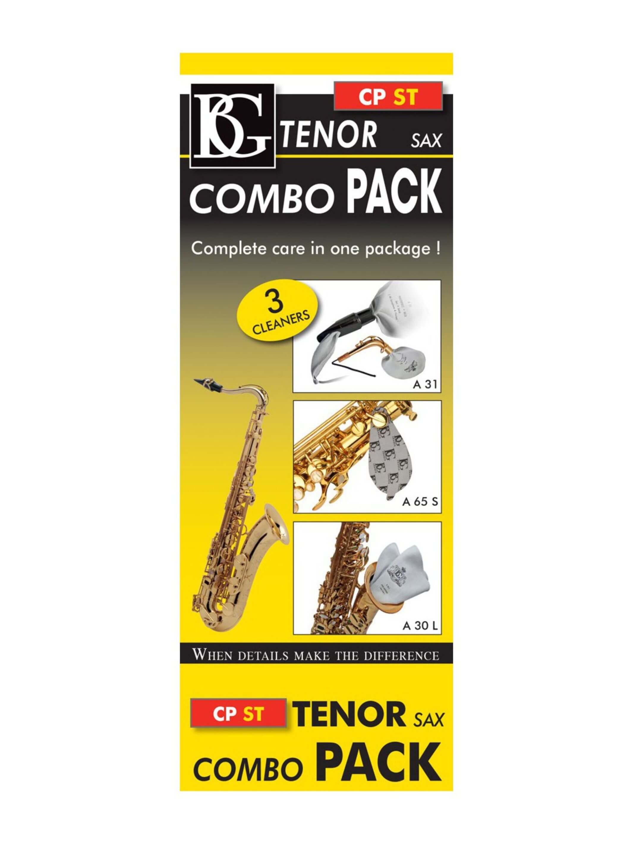 BG CPST Tenor Sax Cleaning Swab Set Photo 1