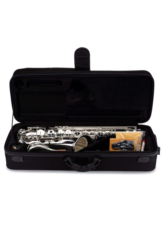 TS-860S Tenor Saxophone Silver-Plated inside Carrying Case#finish_silver